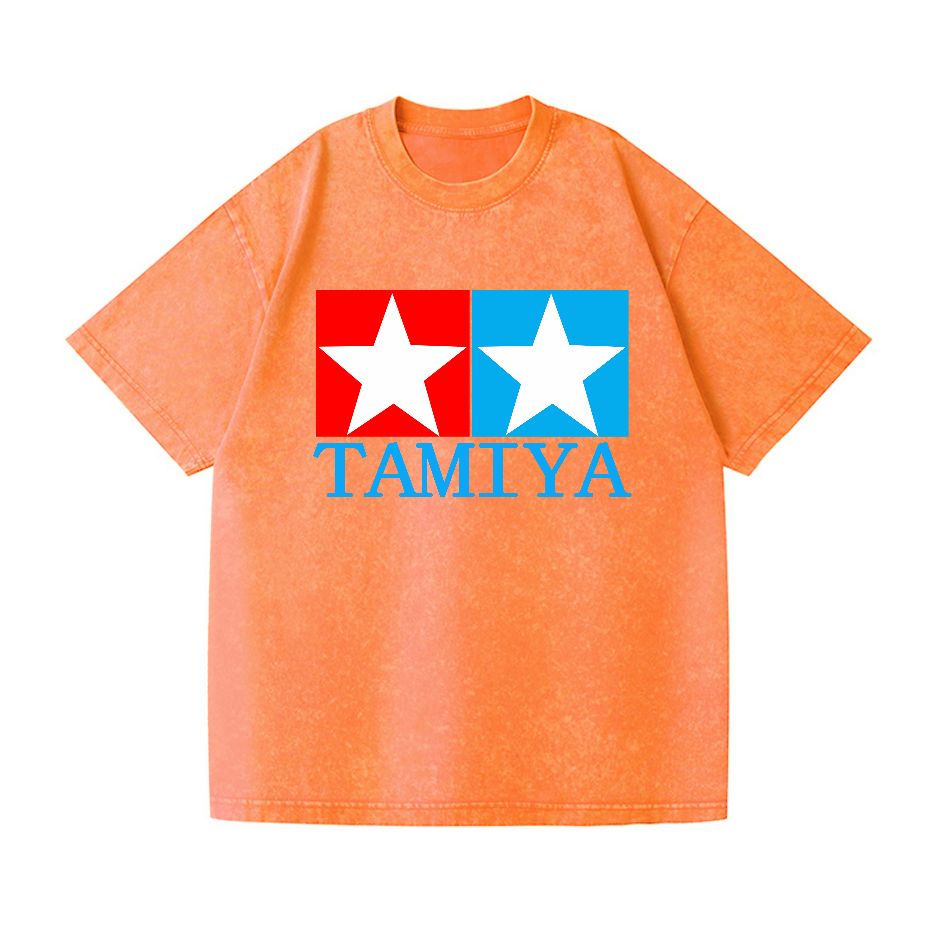 Tamiya Star Vintage Wash Japanese Design T-Shirt