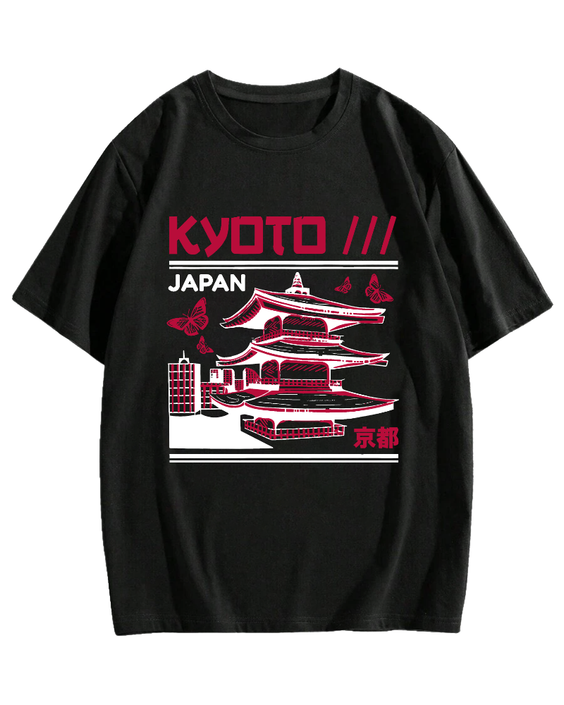 Kyoto Architecture, Japan Cotton casual T-shirt