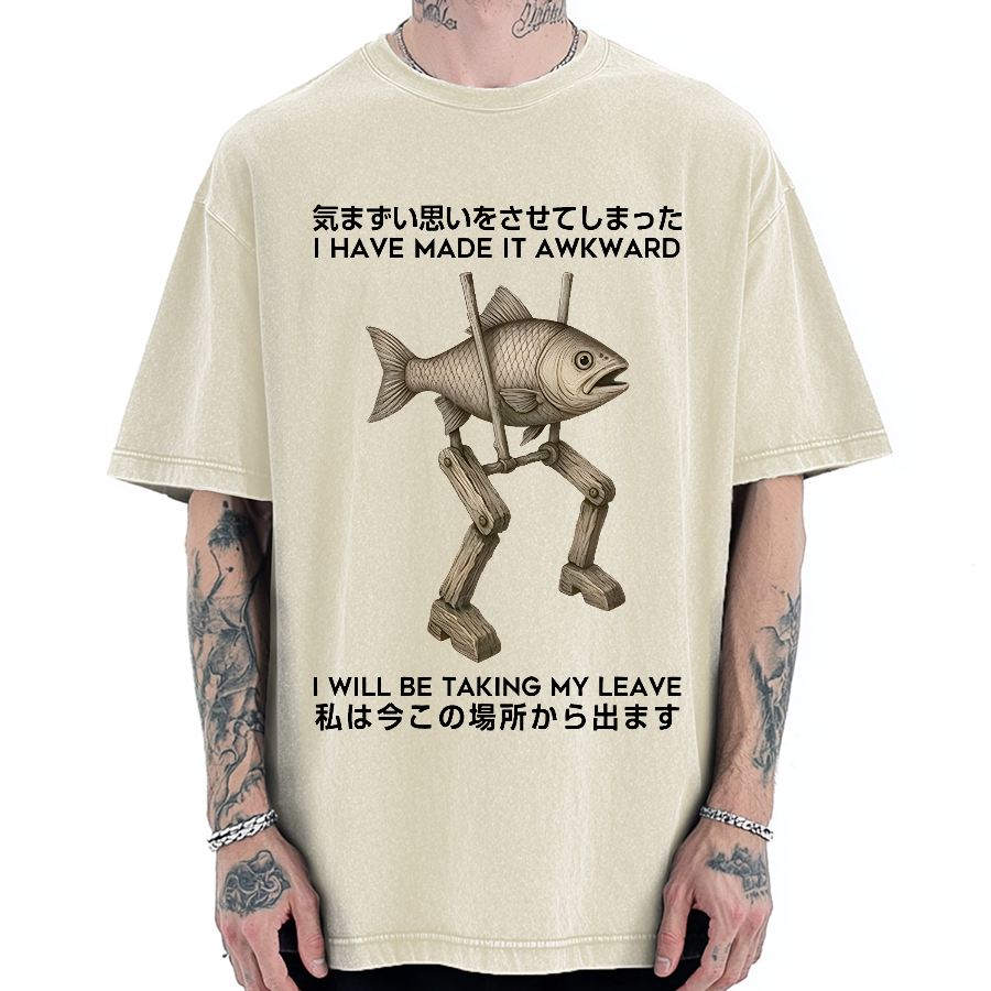 I Have Made It Awkward Vintage Washed T-shirt
