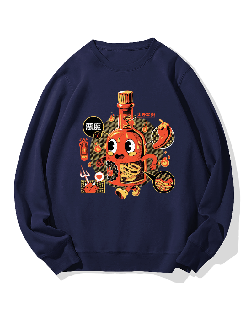 Bottle Devil Cotton Sweatshirt