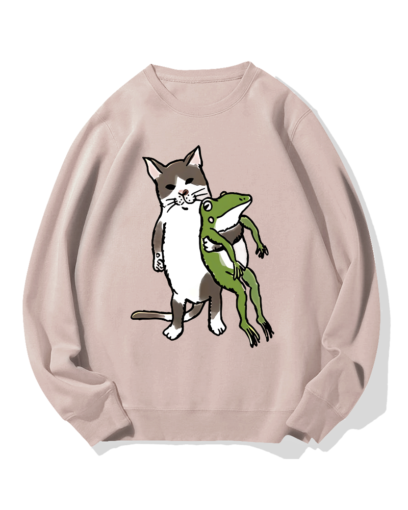 Cat&Frog Cotton Sweatshirt