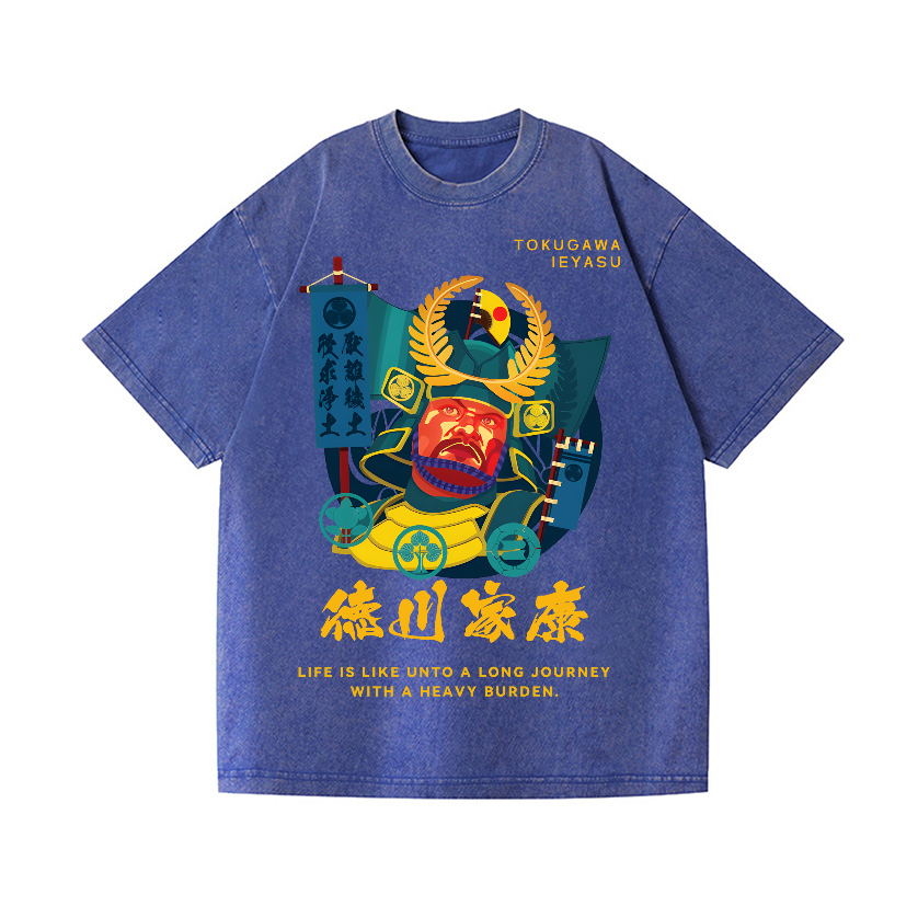 Tokugawa Ieyasu Vintage Wash Japanese Design T-Shirt