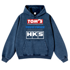 Tom's Toyo Tires HKS Vintage Washed Thick Cotton Hoodie