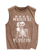 Mentally ill Vintage Distressed Washed Tank Top