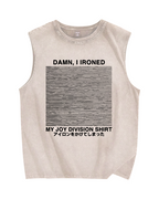 Ironed Music Vintage Distressed Washed Tank Top