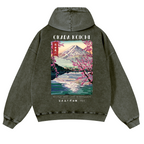 Okada Koichi Vintage Washed Cotton Back Art Hoodie
