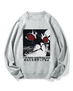 Cat is watching you Cotton Sweatshirt