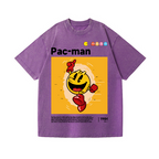 Pacman Vintage Wash Japanese Design T-Shirt