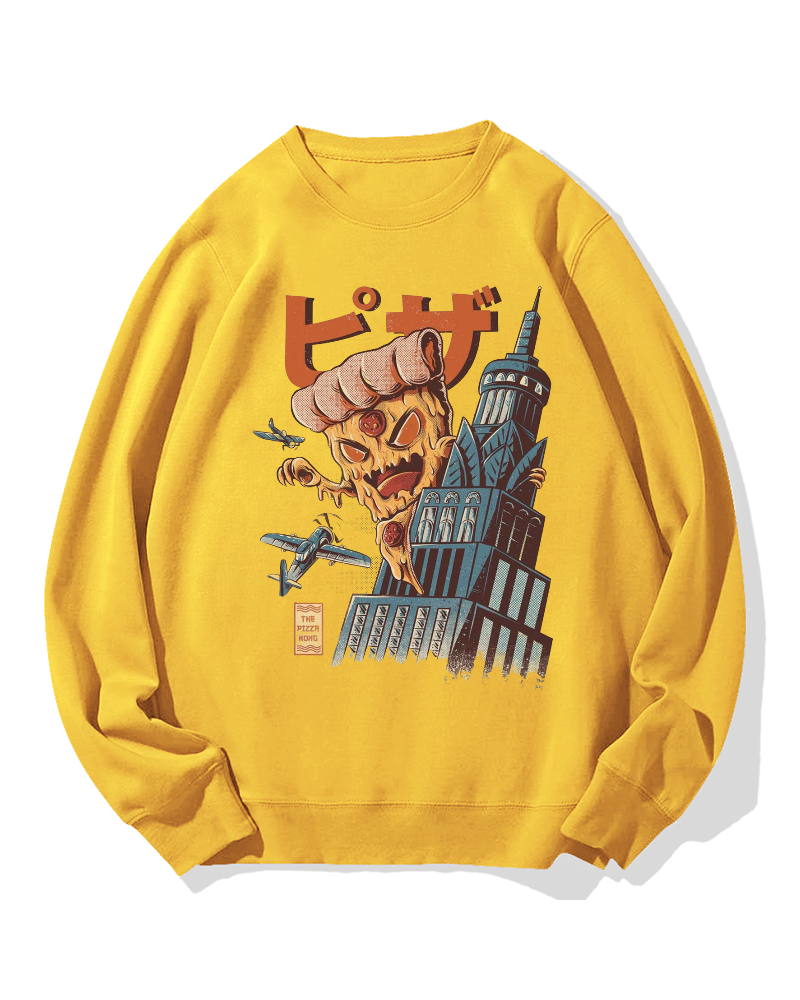 Pizza Monster Cotton Sweatshirt