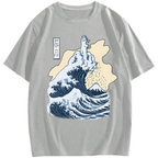 Kanagawa F**k Cotton casual T-shirt