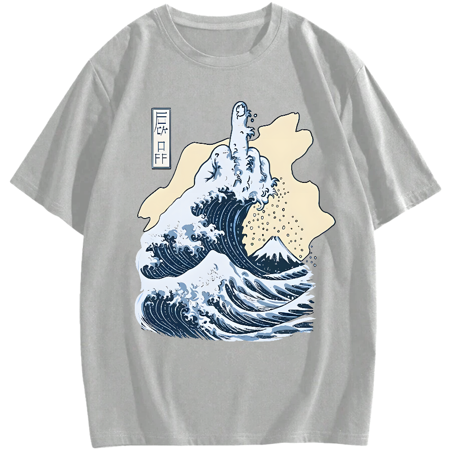 Kanagawa F**k Cotton casual T-shirt