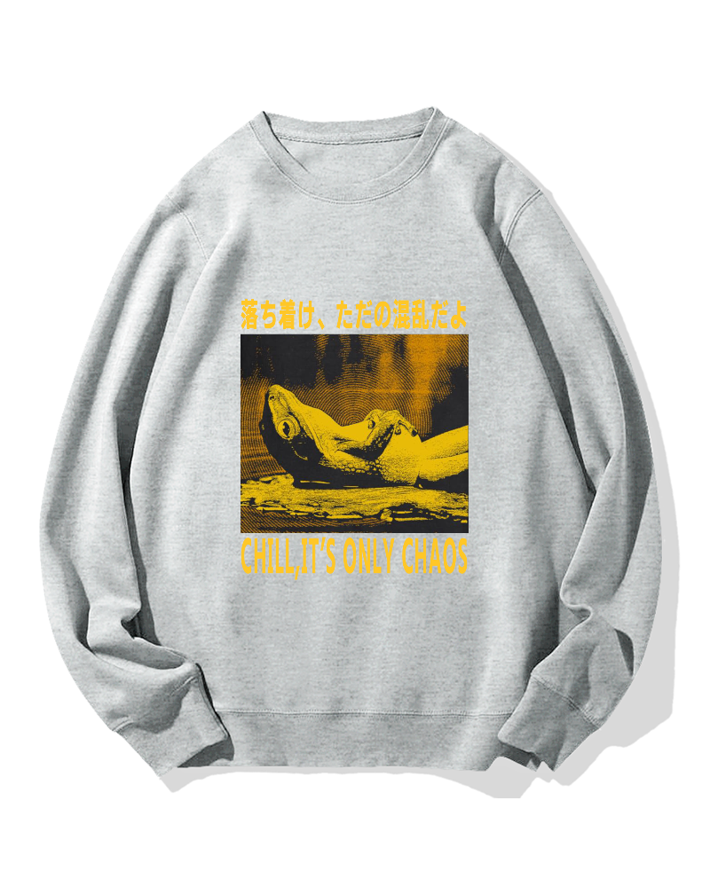 Chill It's Chaos Cotton Sweatshirt