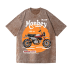 Honda Monkey 125cc Vintage Wash Japanese Design T-Shirt