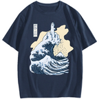 Kanagawa F**k Cotton casual T-shirt