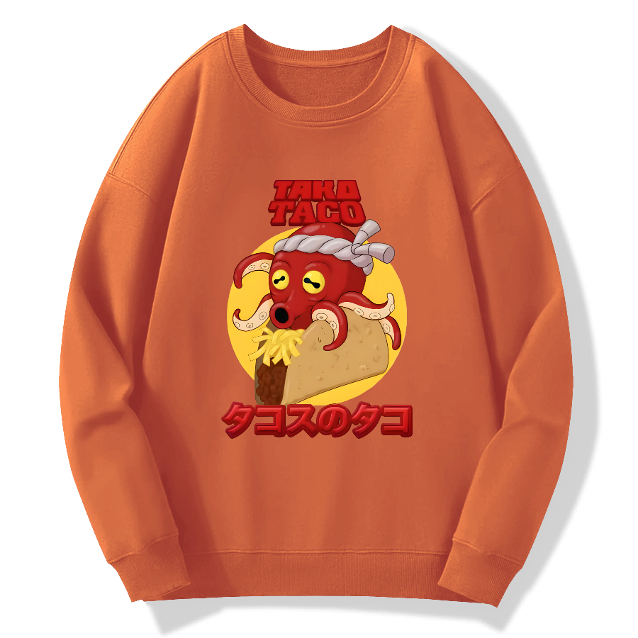 Taco de Pulpo Cotton Pullover Sweatshirt