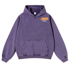 Jaws Shark Vintage Washed Cotton Back Art Hoodie