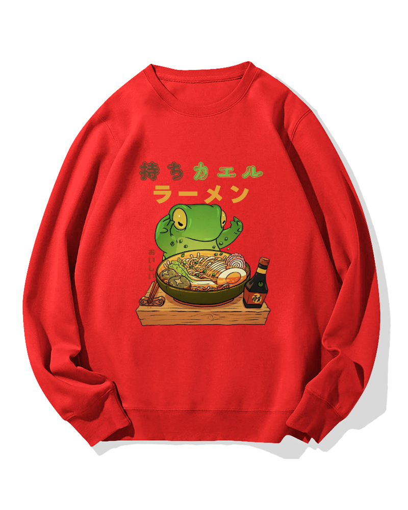 Frog Ramen Cotton Sweatshirt