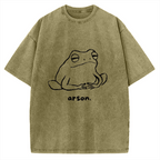 Arson Frog Vintage Washed T-shirt