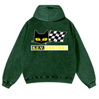 S.E.V Marchal Vintage Washed Cotton Back Art Hoodie