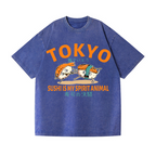 Sushi Vintage Wash Japanese Design T-Shirt