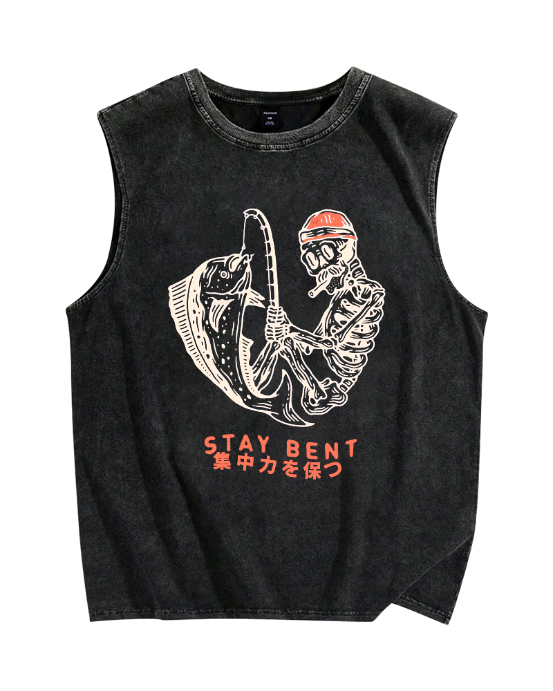 Stay bent Vintage Distressed Washed Tank Top