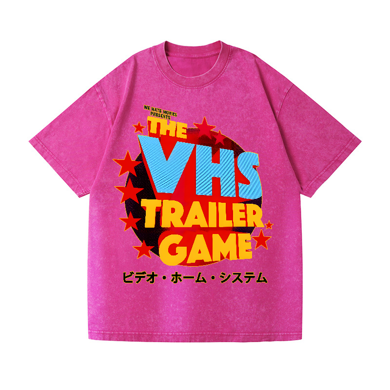 VHS Vintage Wash Japanese Design T-Shirt