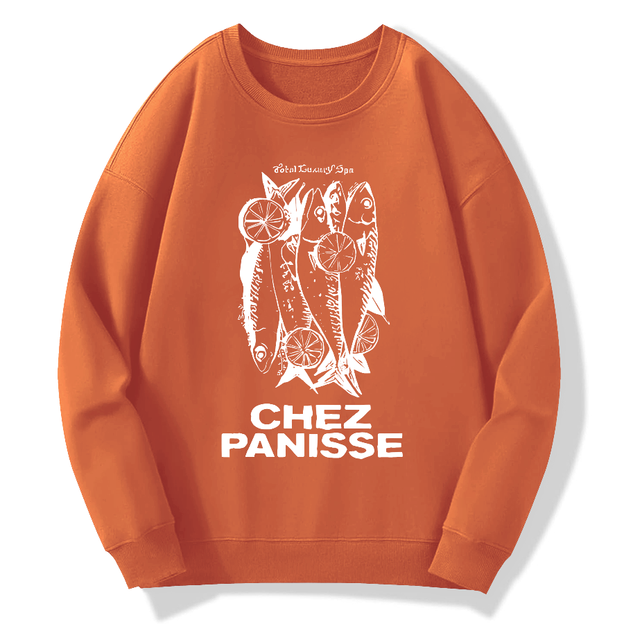 CHEZ PANISSE Cotton Pullover Sweatshirt