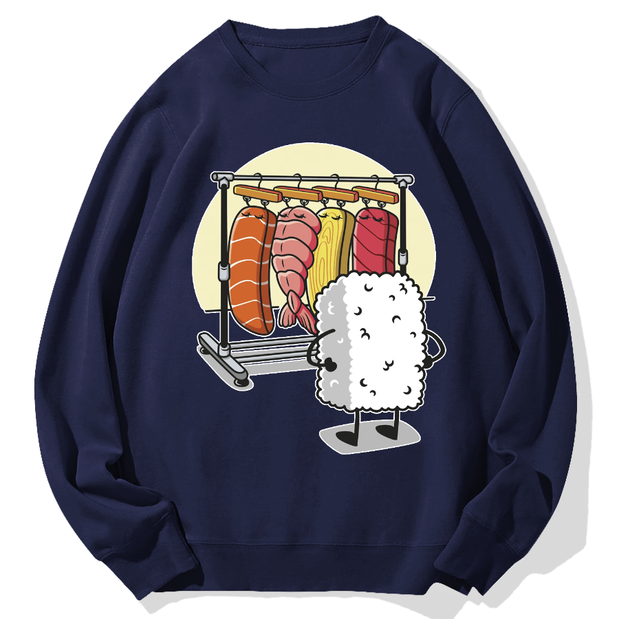 Sushi's Rack Geek Cotton Sweatshirt