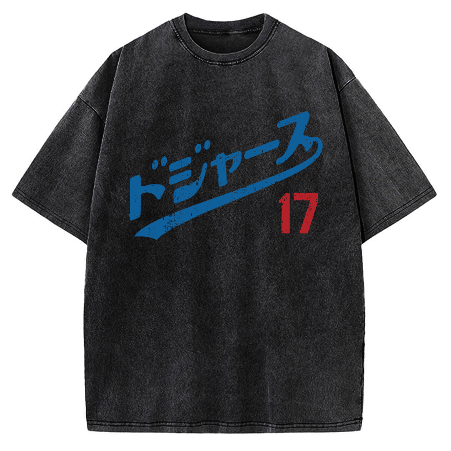 LA Baseball 17 Vintage Washed T-shirt