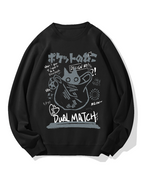 Pocket Cat Cotton Sweatshirt