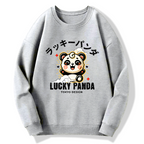 Lucky Panda Cotton Pullover Sweatshirt