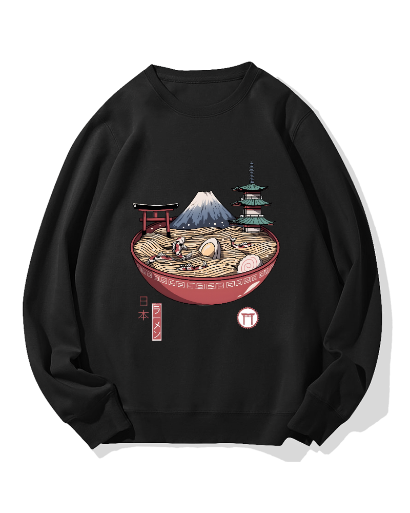 Fuji Mountain Ramen Cotton Sweatshirt