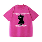 Cat Vintage Wash Japanese Design T-Shirt