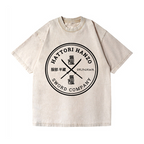 Hattori Hanzo Komainu Okinawa Sword Company Vintage Wash Japanese Design T-Shirt