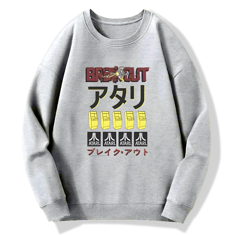 Japanese retro art Cotton Pullover Sweatshirt