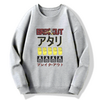 Japanese retro art Cotton Pullover Sweatshirt