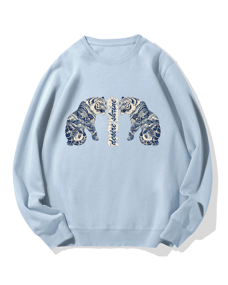 Shrine of Desire Tigers Cotton Sweatshirt