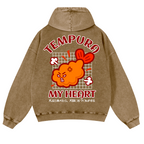 Tempura Shrimp Vintage Washed Cotton Back Art Hoodie