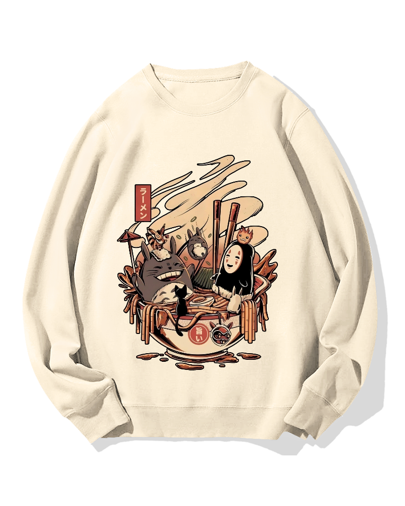 Ramen Pool Party Cotton Sweatshirt