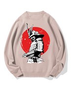 Hinomaru and Japanese samurai Cotton Sweatshirt