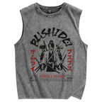 Samurai Japanese Warrior Bushido Vintage Distressed Washed Tank Top