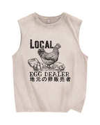 Egg dealer Vintage Distressed Washed Tank Top