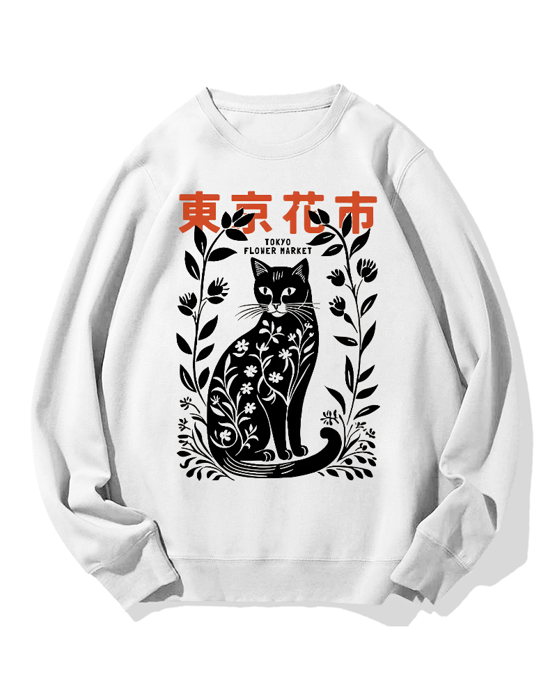 Tokyo Flower Market Cotton Sweatshirt