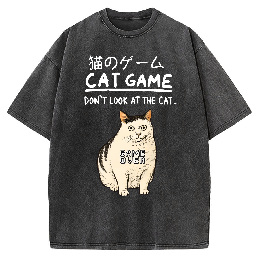 Don't Watch The Cat Vintage Washed T-shirt
