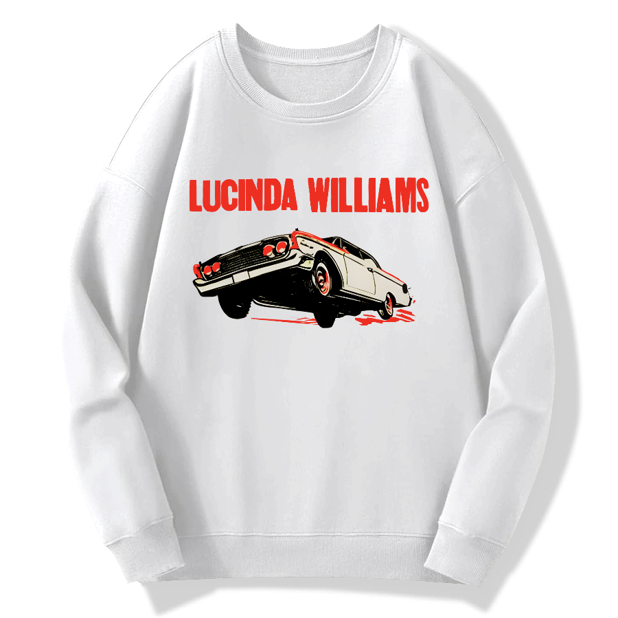 Lucinda Williams Cotton Pullover Sweatshirt