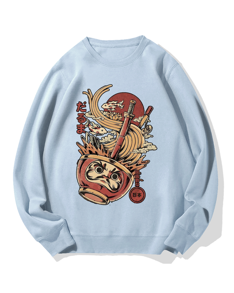 Traditional Daruma Ramen Cotton Sweatshirt