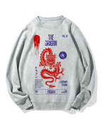 Japanese Dragon Cotton Sweatshirt