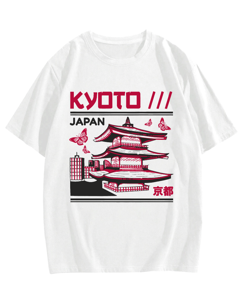 Kyoto Architecture, Japan Cotton casual T-shirt