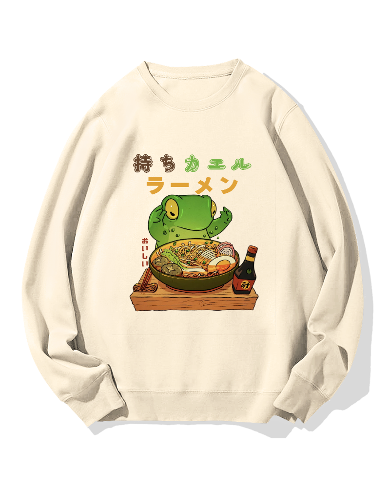 Frog Ramen Cotton Sweatshirt
