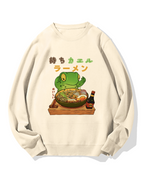 Frog Ramen Cotton Sweatshirt